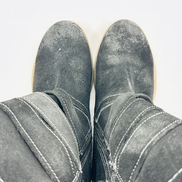 Roan by Bed Stu Women's Lola Black Distressed Leather Moto Boots Size 6.5 - Picture 9 of 11